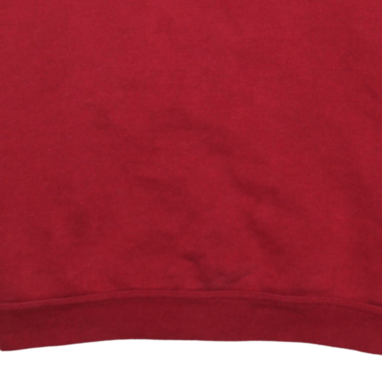 Champion Men's Red 1/4 Zip Collared Fleece Sweatshirt Size S