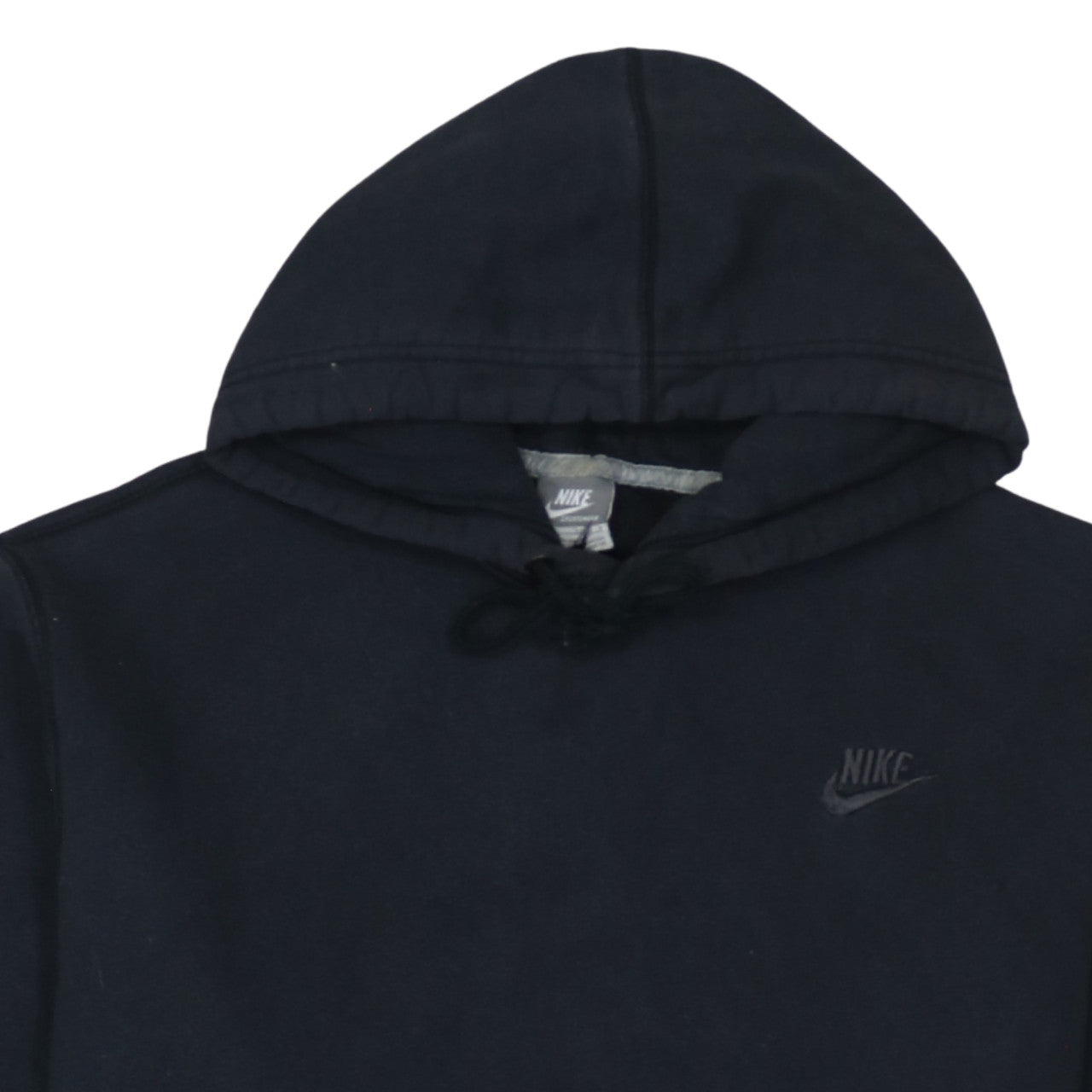 Nike Men's Black Pullover Hoodie Sweatshirt Size L Fleece Logo