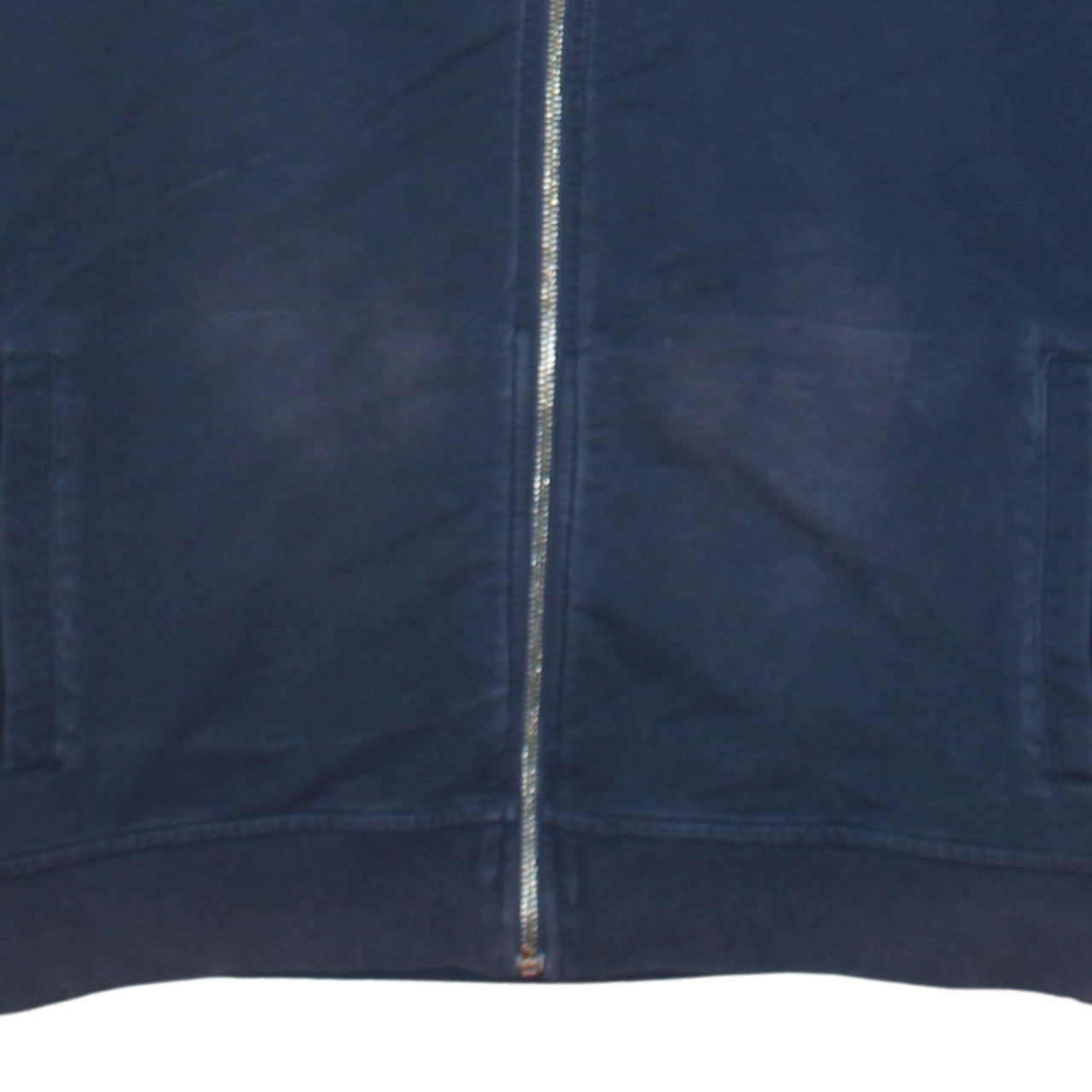 Tommy Hilfiger Men's Blue 2XL Full Zip Embroidered Sweatshirt