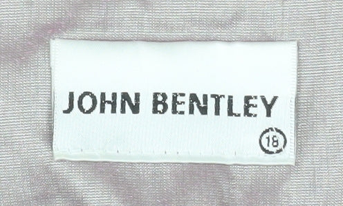John Bentley Women’s Pink Satin Midi Trumpet Skirt Size 18