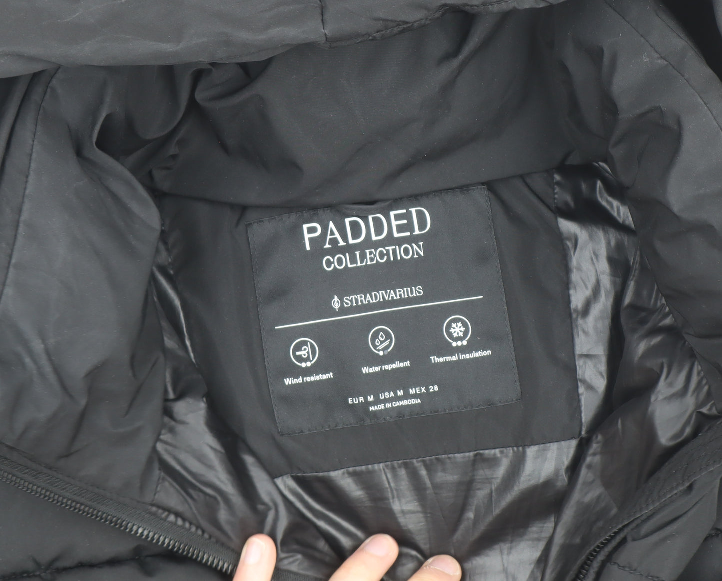 Stradivarius Women Black Size 12 Puffer Jacket Hooded Short