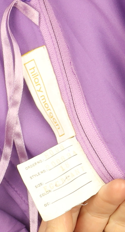 Hilary Morgan Women’s Purple Strapless Ball Gown Dress Size 18