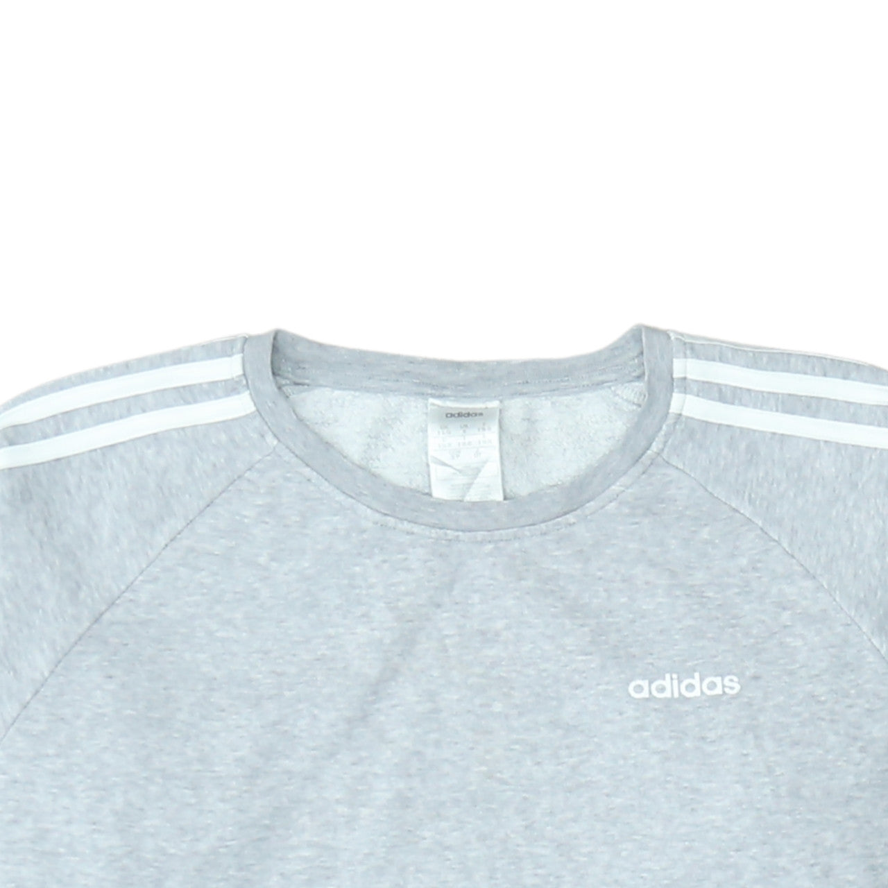 Adidas Women Grey Crew Neck Long Sleeve Sweatshirt Size S