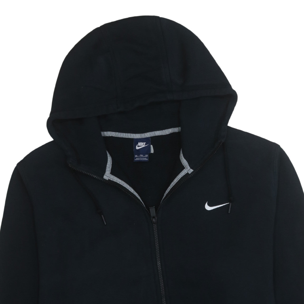 Nike Men's Black Full Zip Hoodie 2XL Fleece Sportswear