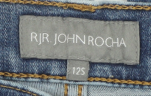 RJR John Rocha Women's Blue Straight Leg Jeans Size 12 Regular