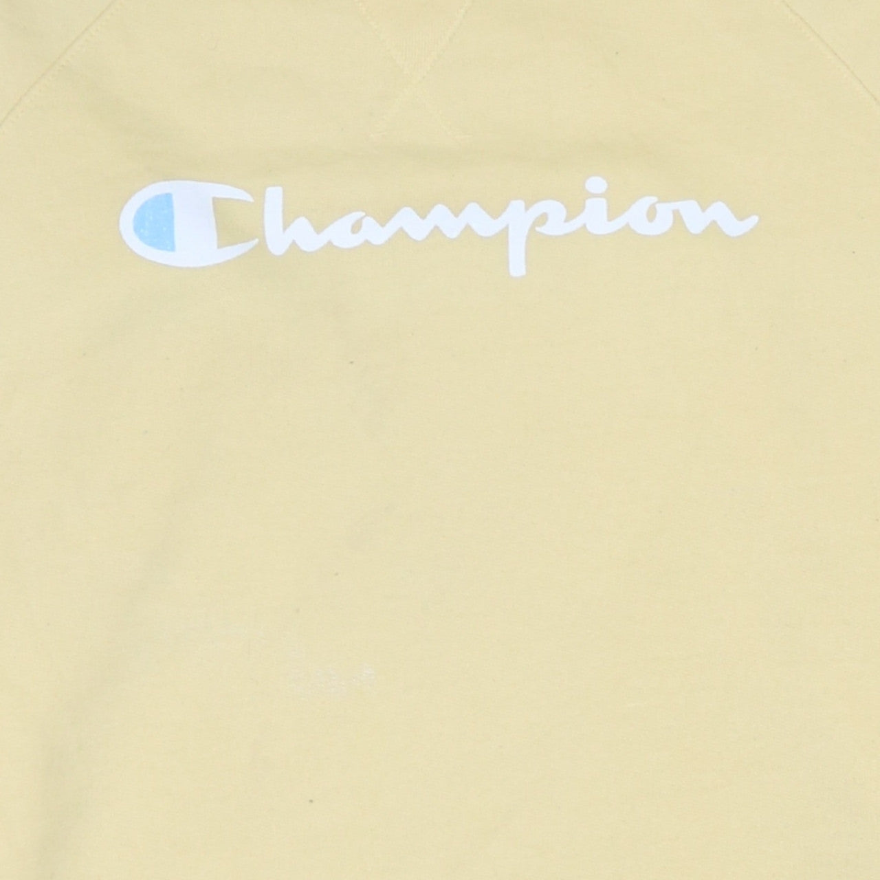 Champion Men's Beige Small Crew Neck Pullover Sweatshirt