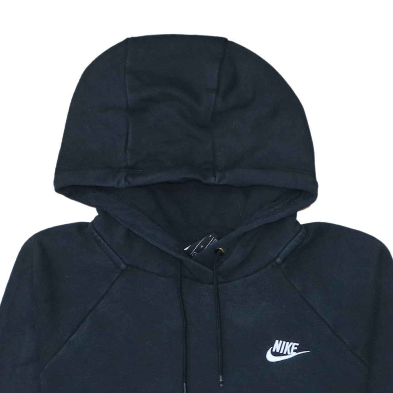 Nike Womens Black Medium Pullover Hoodie Sweatshirt Cotton Blend