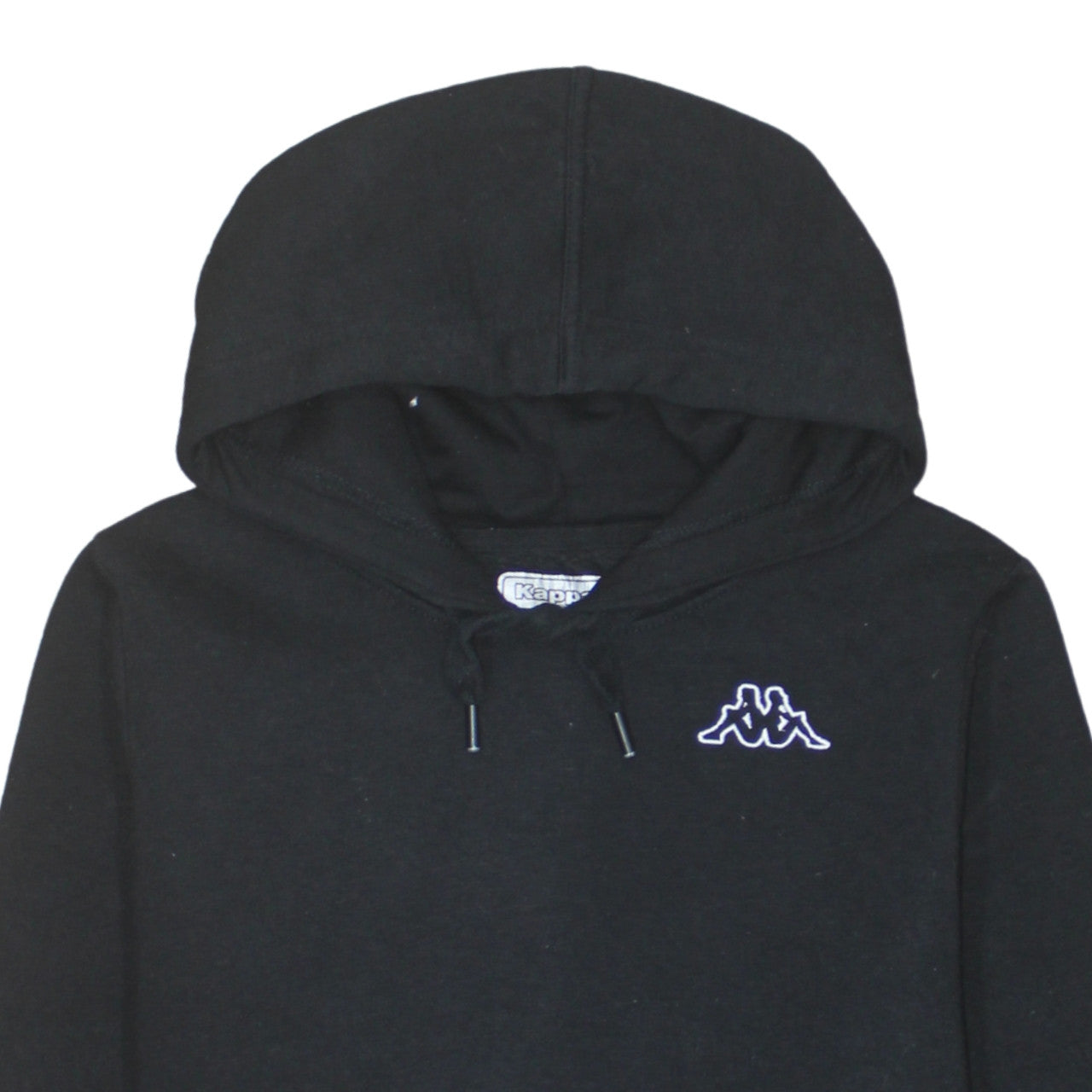 Kappa Men's Black Medium Pullover Hoodie Embroidered Logo