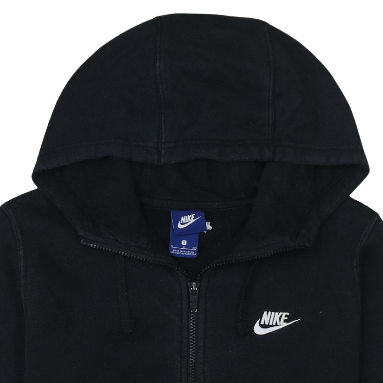 Nike Men's Black Full Zip Hoodie Small Fleece Sportswear