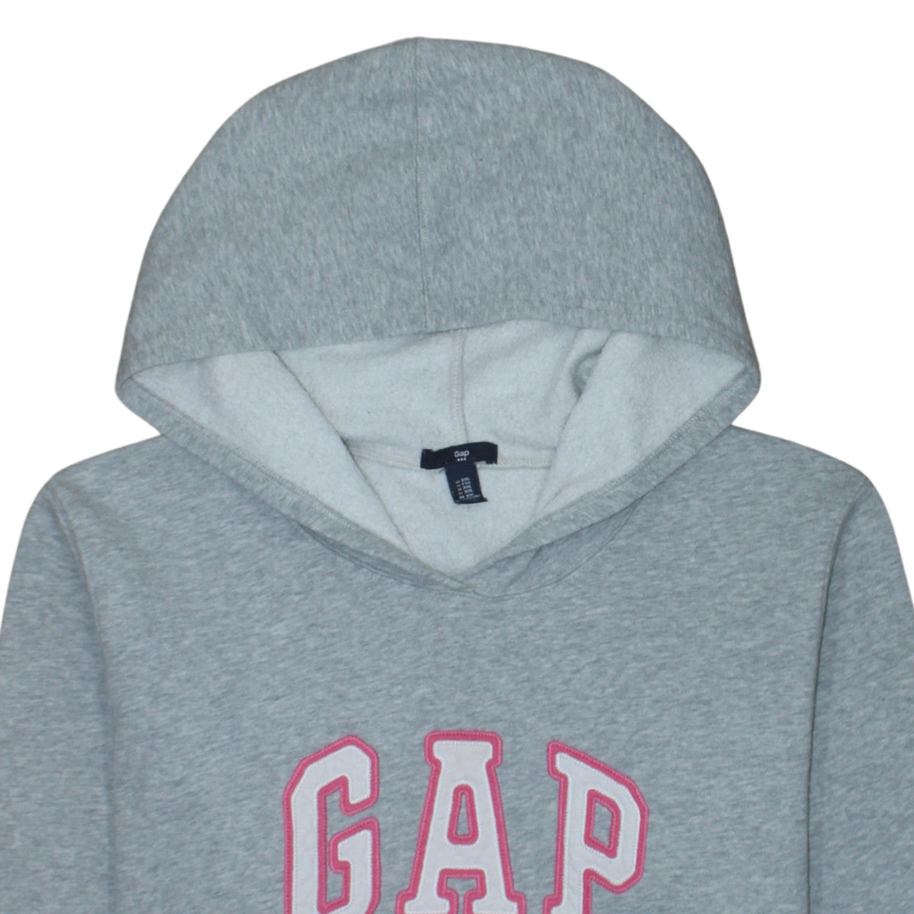 Gap Women Grey XXL Pullover Hoodie with Pink Logo