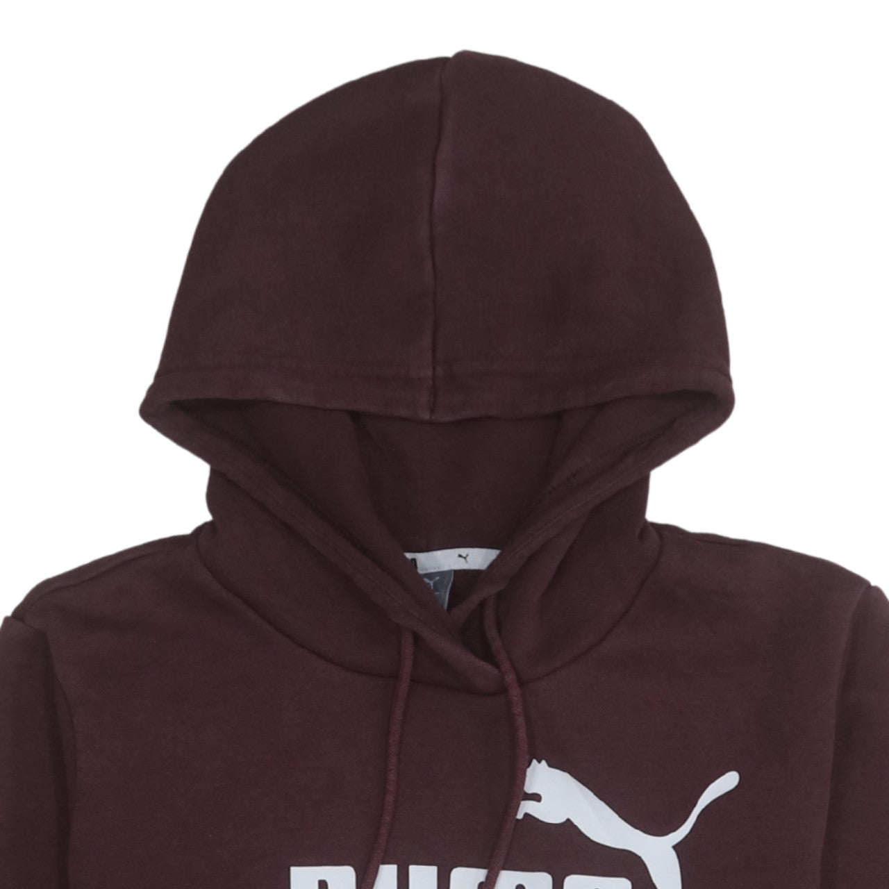 Puma Womens Burgundy Hoodie UK 12 Pullover Logo Sweatshirt