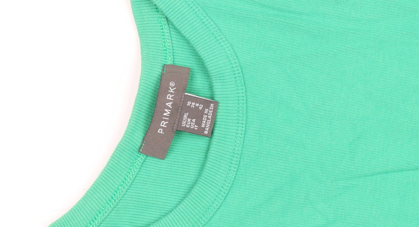 Primark Women's Green Size 10 Sleeveless Tank Dress