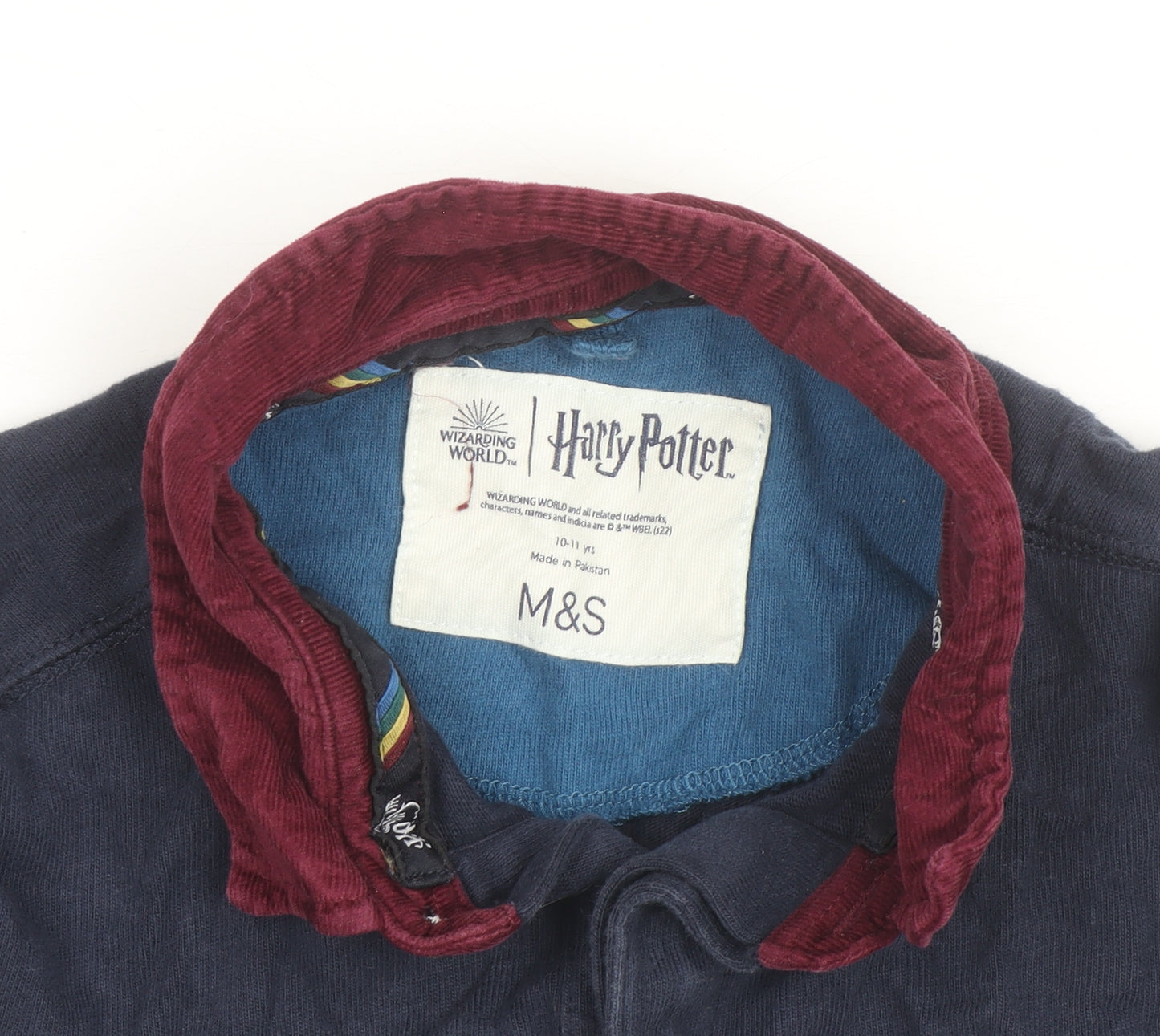 Marks and Spencer Boys Harry Potter Multi-Colour Long Sleeve Rugby Jumper 10-11 Years