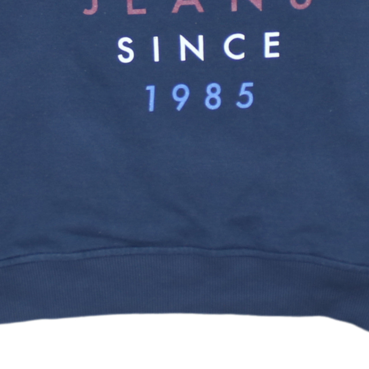 Tommy Jeans Womens Navy Blue Cotton Crew Neck Sweatshirt M