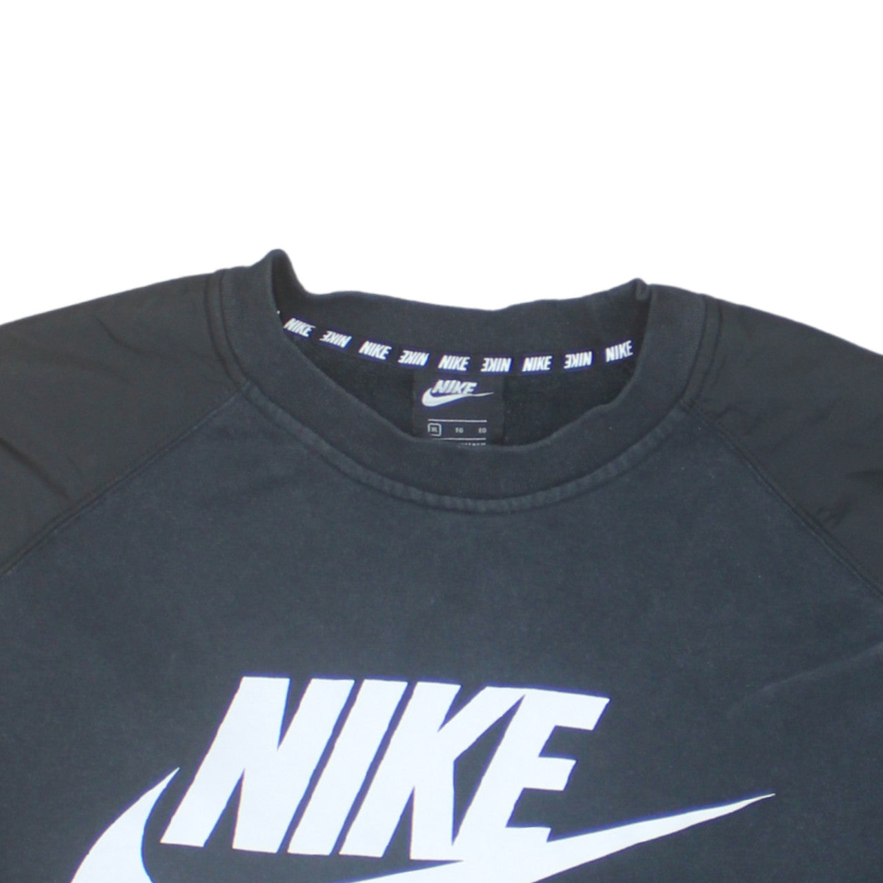 Nike Men's Black XL Crew Neck Pullover Graphic Logo Sweatshirt