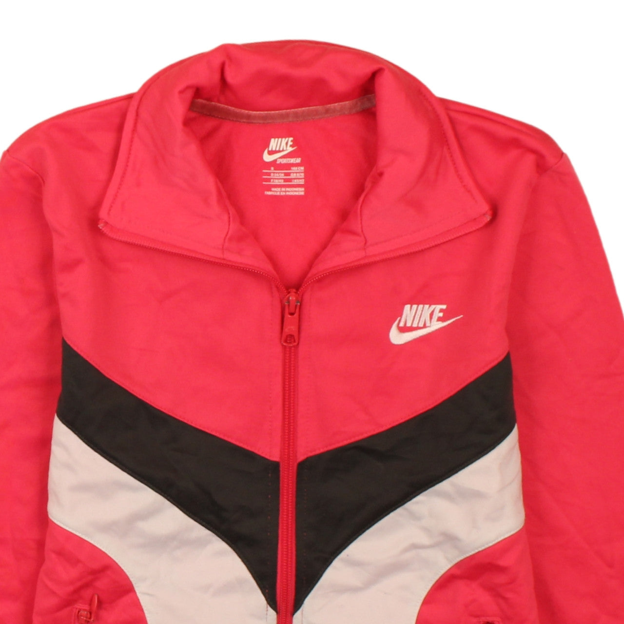 Nike Women’s Pink Full Zip Sweatshirt Jacket Size 8/10 Colourblock