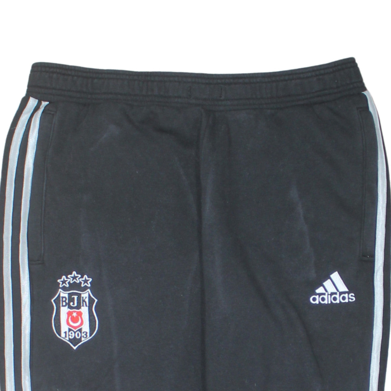 Adidas Mens Black L Track Pants Football Tapered Joggers