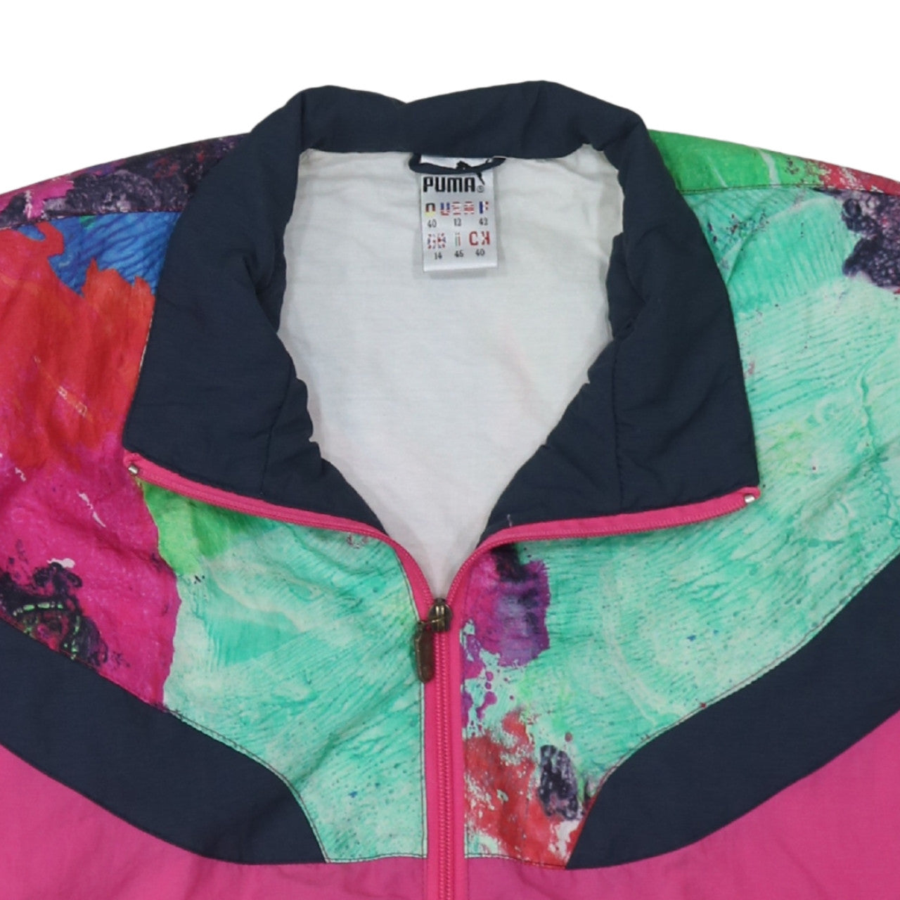 Puma Women's Multicoloured Retro 80s Track Jacket Size 14