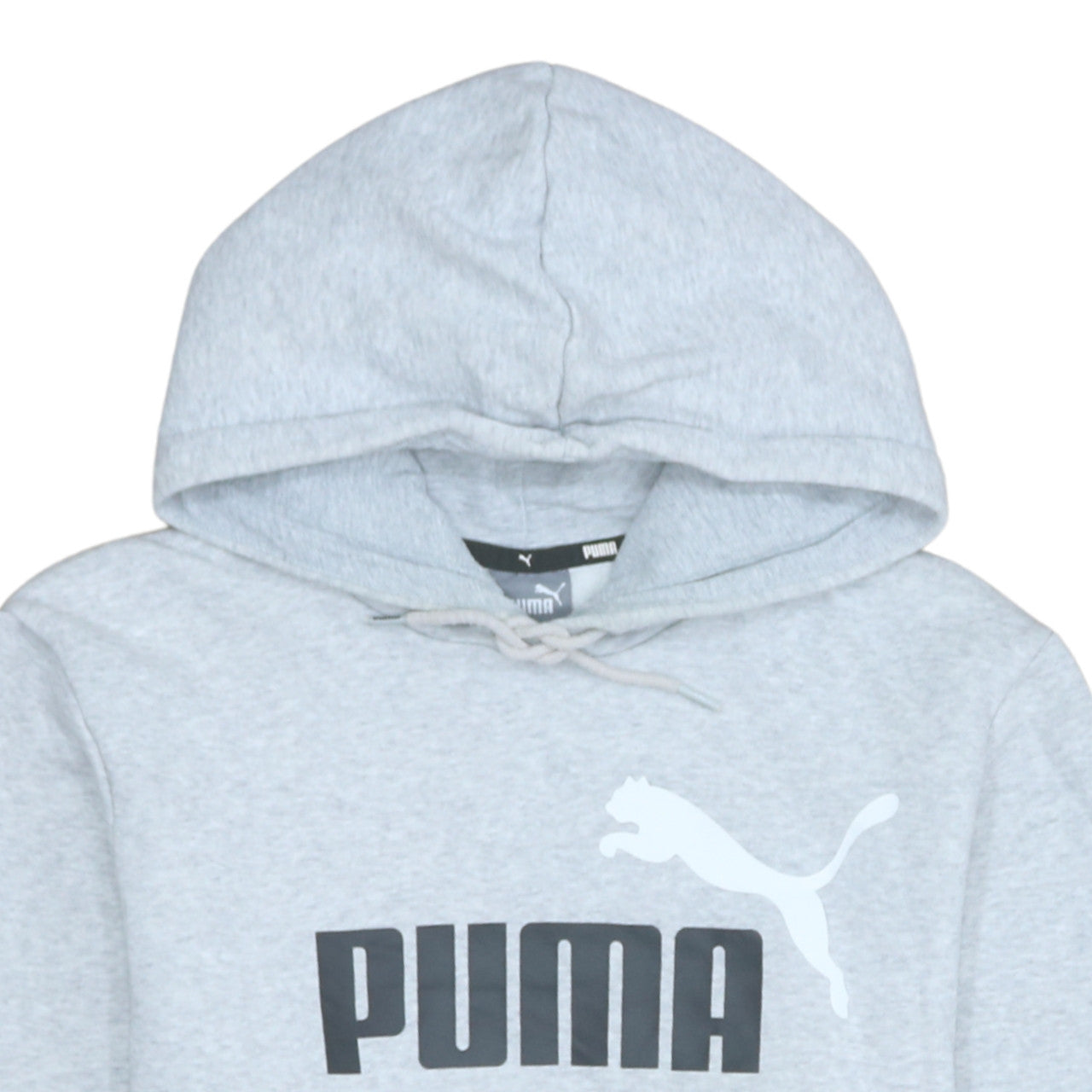 Puma Men’s Grey Pullover Hoodie Size M Regular Fit Sportswear