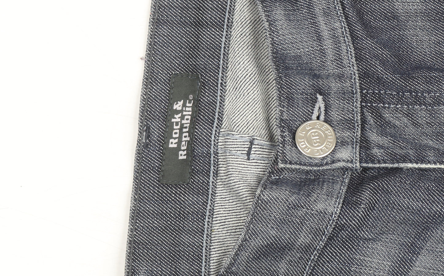 Rock & Republic Men's Grey Bootcut Denim Jeans Size 28