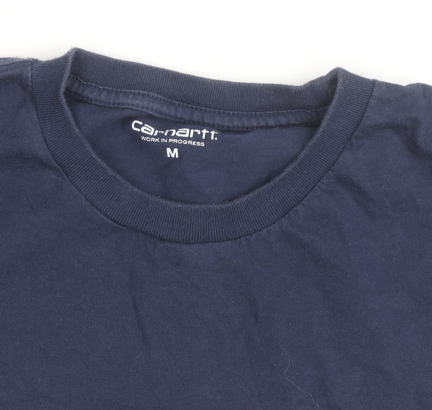 Carhartt Men's Blue Logo Short Sleeve Crew Neck T-Shirt Size M