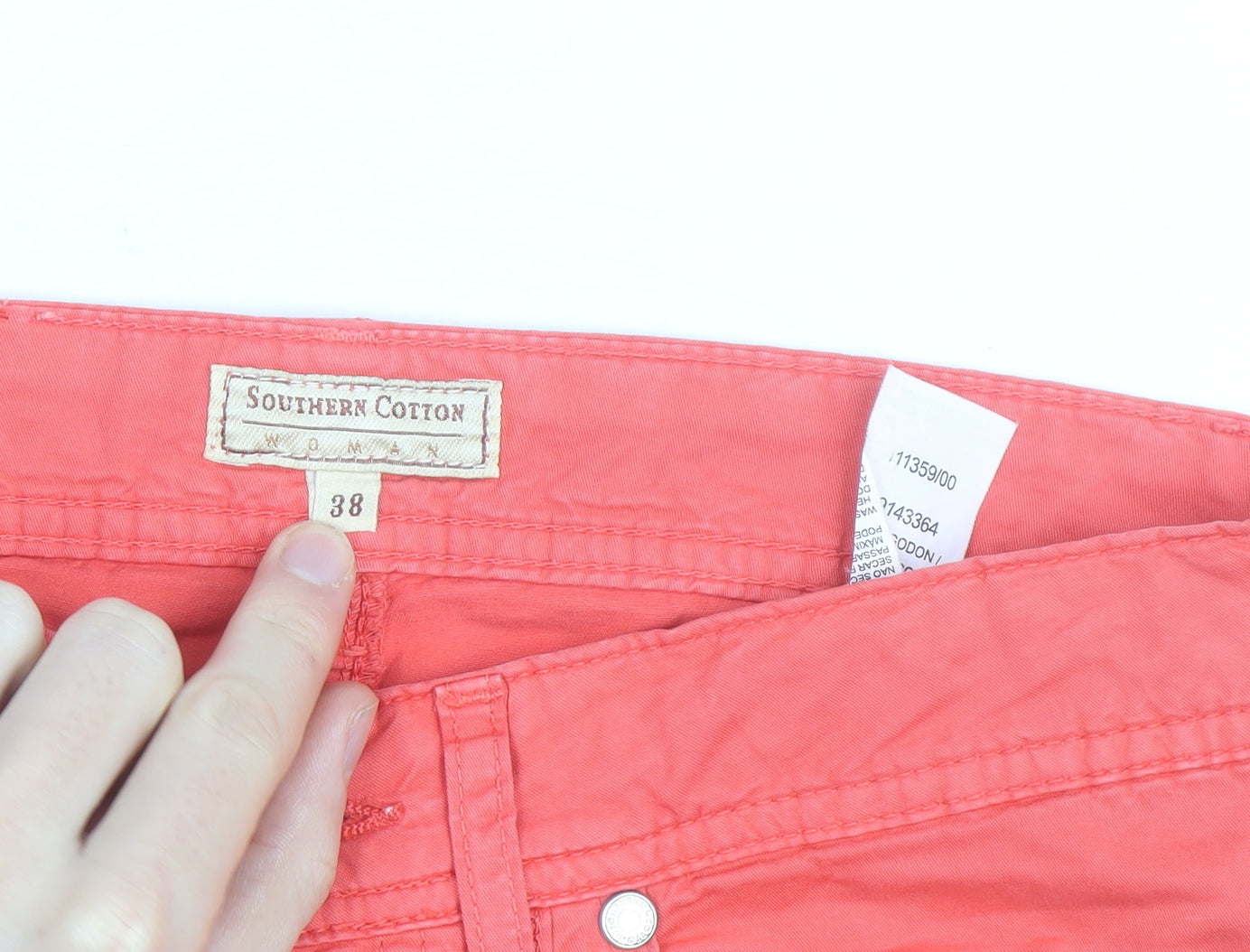 Southern Cotton Women’s Red Capri Trousers Size 10