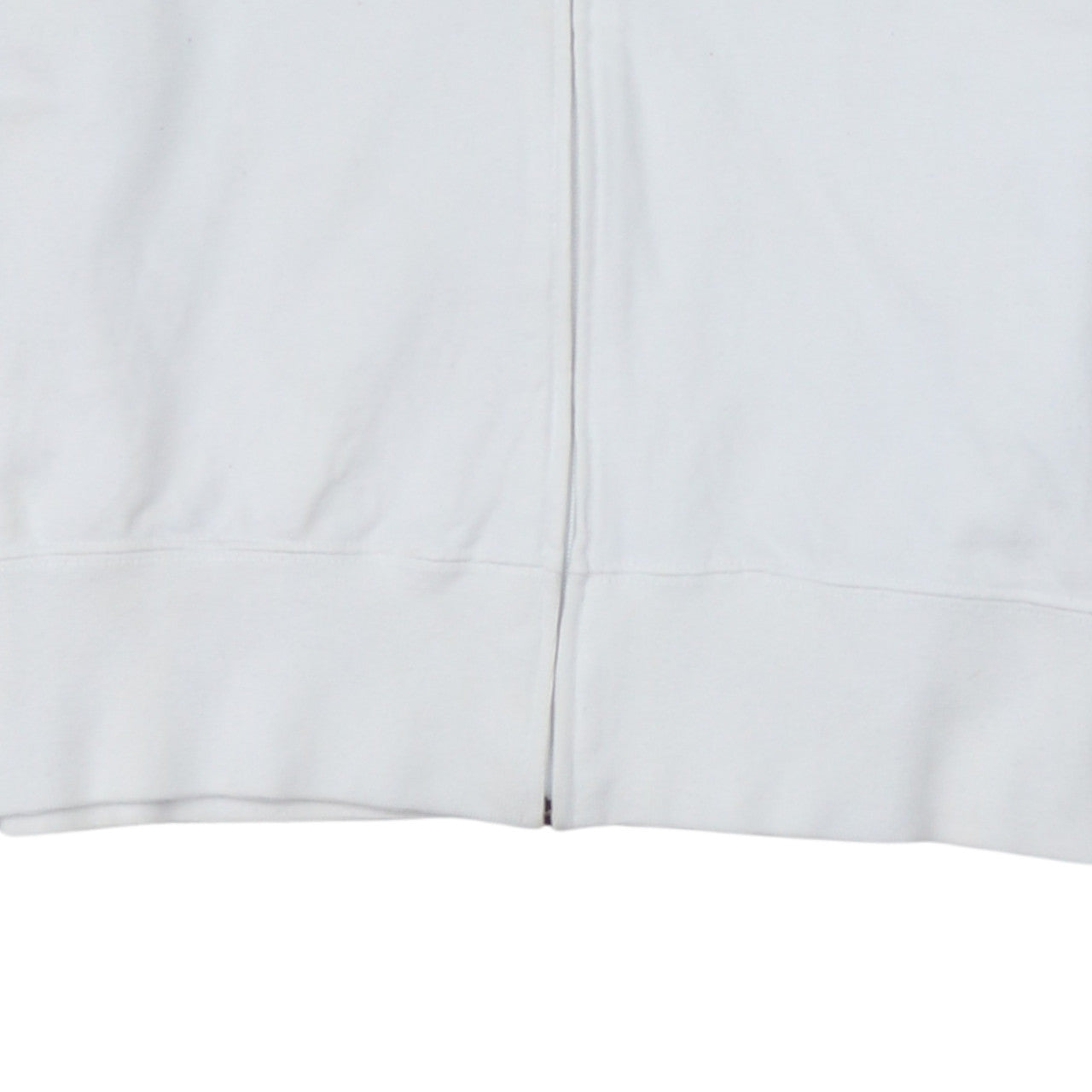 Champion Women's White XS Full Zip Hoodie Cotton Logo Sweatshirt