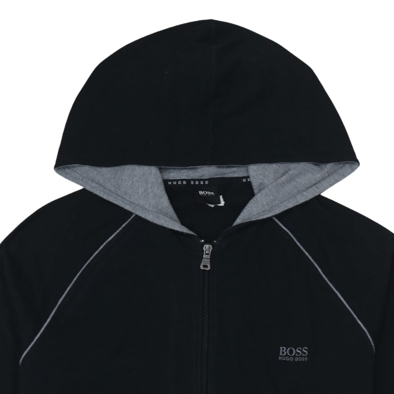 Hugo Boss Men's Black Full Zip Hoodie Size M Regular Fit