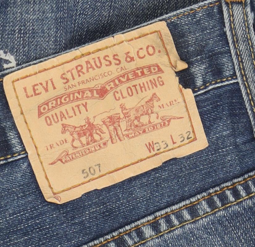 Levi’s 507 Men’s Blue Denim Straight Leg Jeans W33 L32