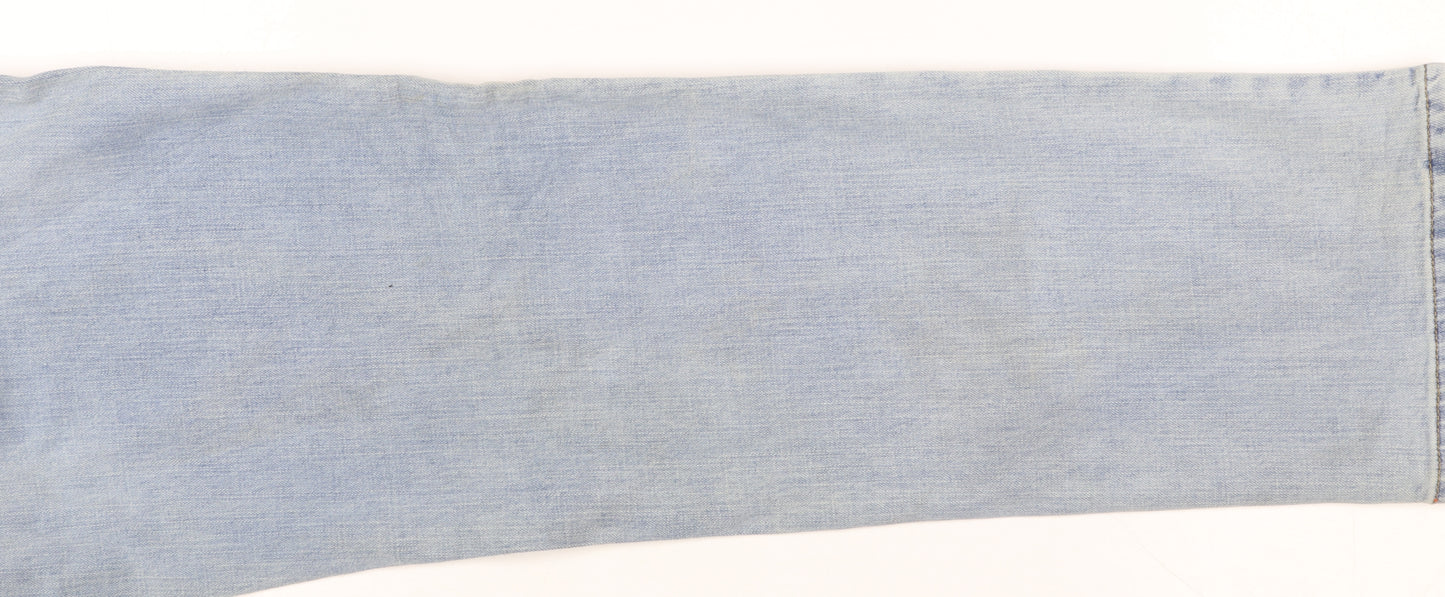 Lee Men’s Blue Regular Fit Tapered Denim Jeans 30W 30L