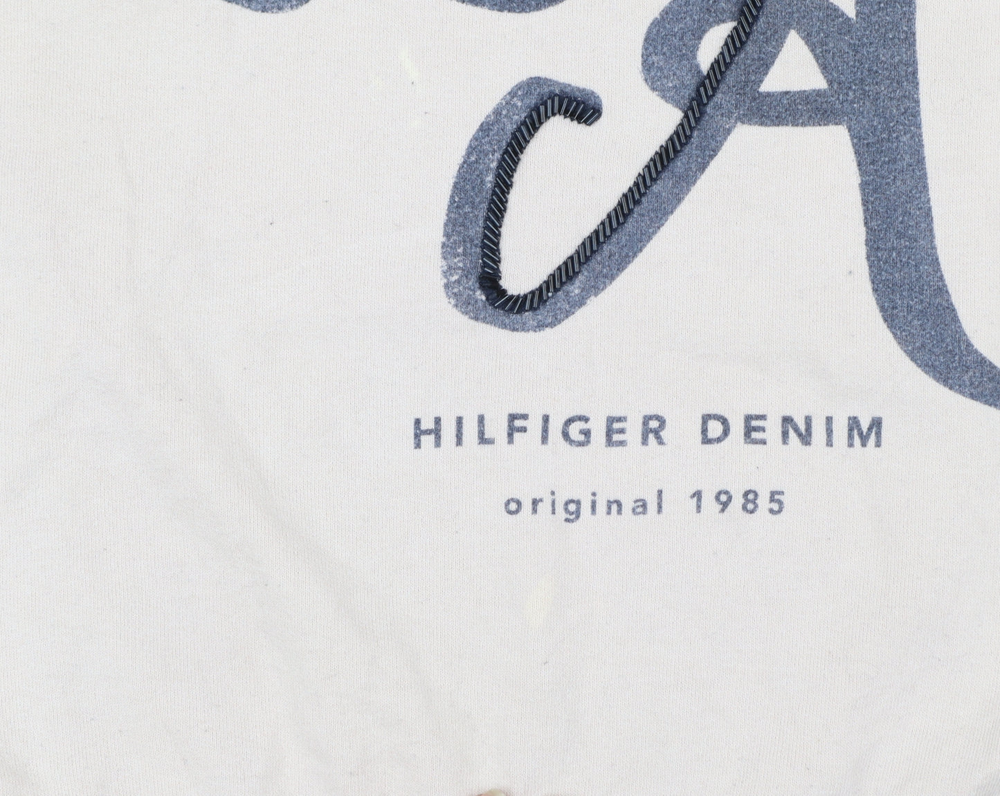 Hilfiger Denim Women's Beige Cotton Pullover Sweatshirt Size S