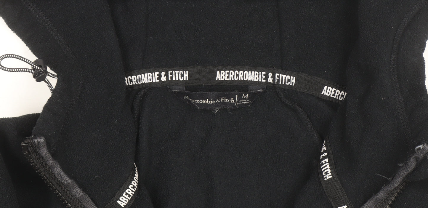 Abercrombie & Fitch Women’s Black Fleece Hooded Active Jacket Medium