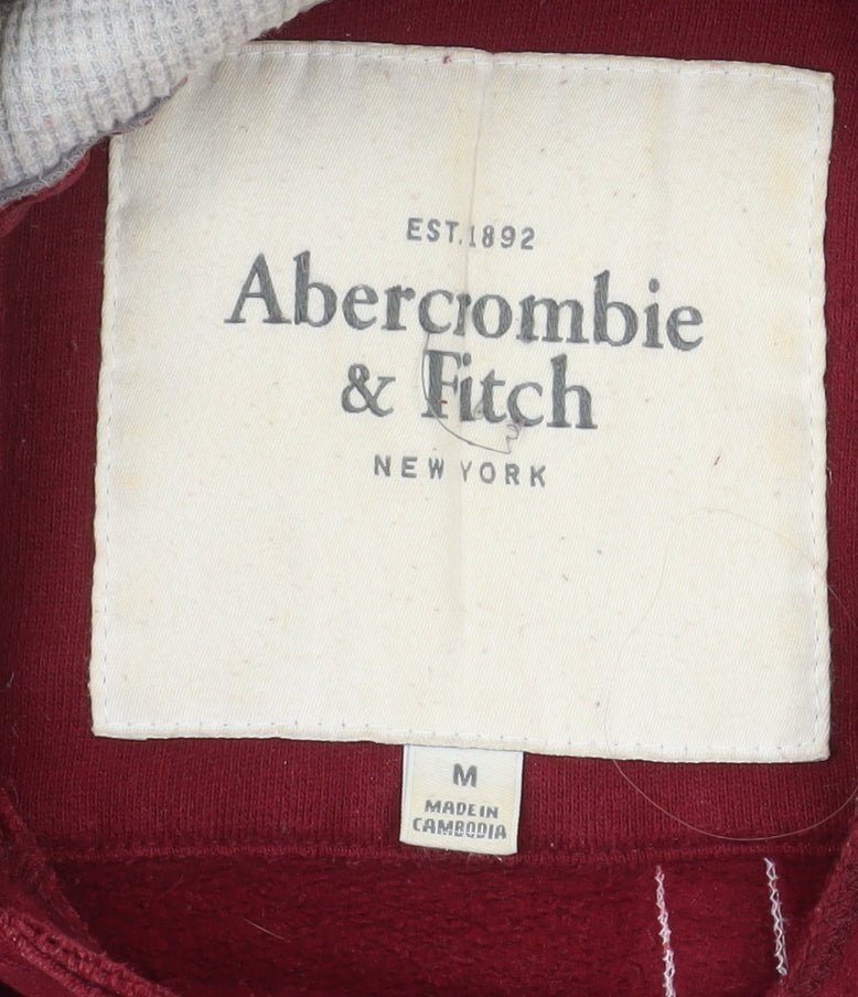 Abercrombie & Fitch Womens Red Pullover Hoodie Size M