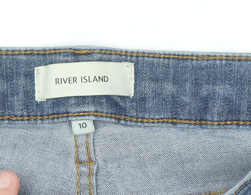 River Island Women’s Blue Skinny Mid Rise Jeans Size 10