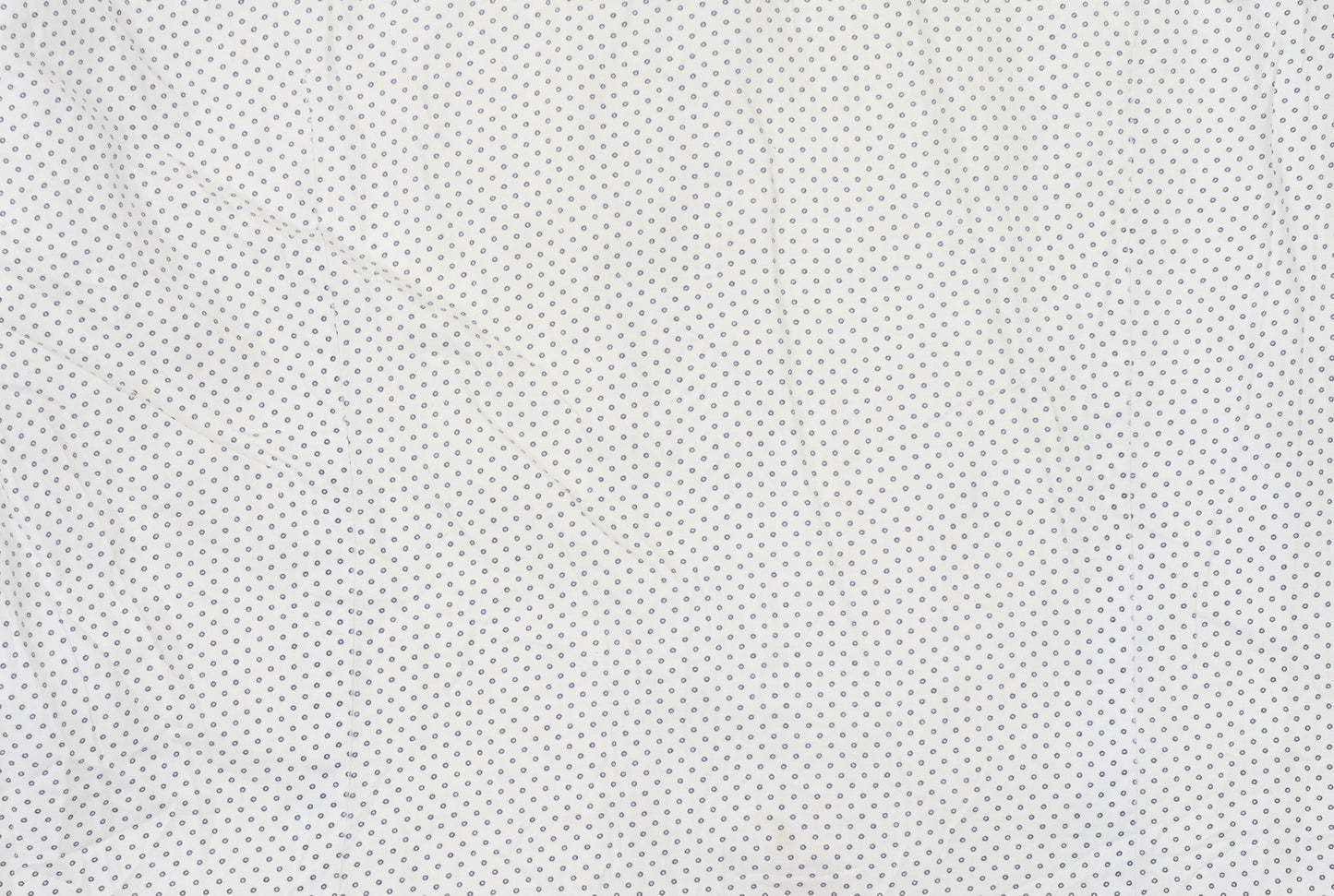 Tommy Hilfiger Men's White Slim Fit Polka Dot Long Sleeve Shirt 15.5