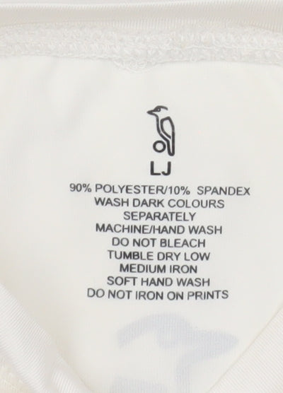 Original Penguin Boys Ivory Long Sleeve Athletic Top Size 10-11Y Lightweight Stretch