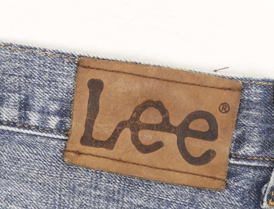 Lee Men's Blue Denim Straight Jeans W36 L32 Denver Regular Fit