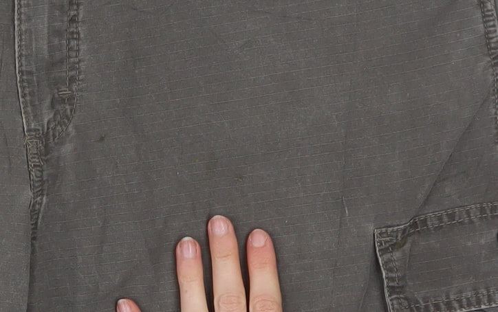 Wrangler Men's Grey Cargo Shorts Size 36 Cotton Casual Workwear