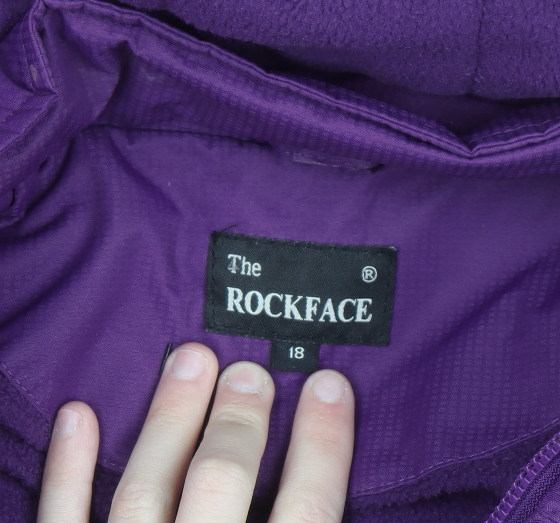 The Rockface Women's Purple Waterproof Parka Jacket Size 18