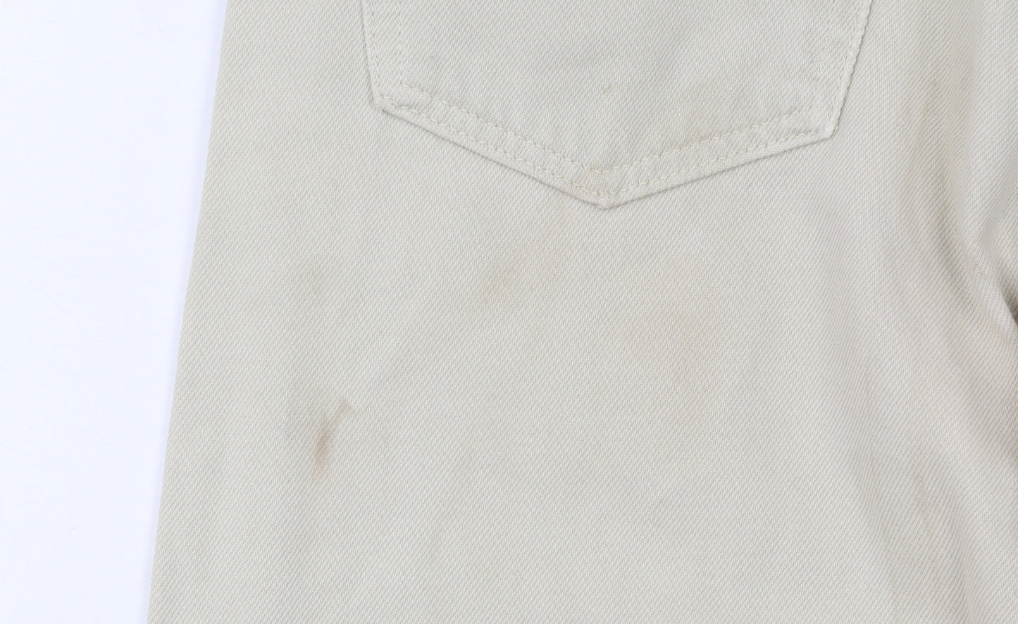 Levi's Men's Beige 501 Straight Jeans W32 L32 Classic Denim
