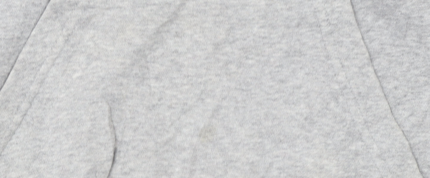 Adidas Men's Grey Pullover Hoodie Small Logo Fleece Sweatshirt