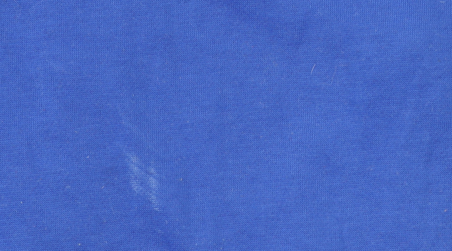Adidas Womens Blue Climalite Full Zip Hoodie Size 12-14 M