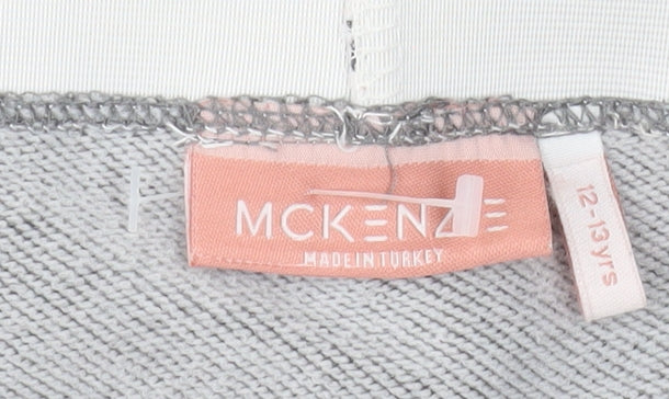 McKenzie Girls Grey Jogger Trousers 12-13 Years Elastic Waist Activewear