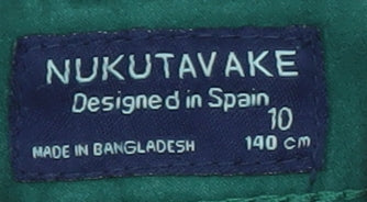 Nukutavake Teens Green Slim Fit Straight Jeans Size 10