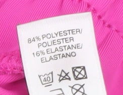 Dunnes Stores Teens Pink Purple 1/2 Zip Colourblock Hoodie Size XS