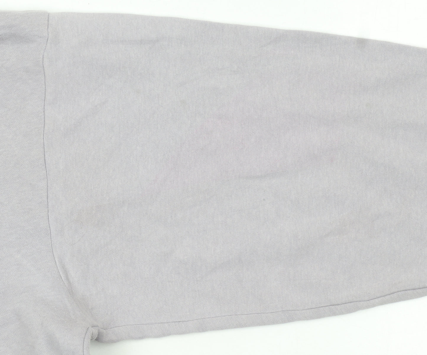 Fila Womens Light Grey Pullover Hoodie Size S Relaxed Fit Cotton Blend