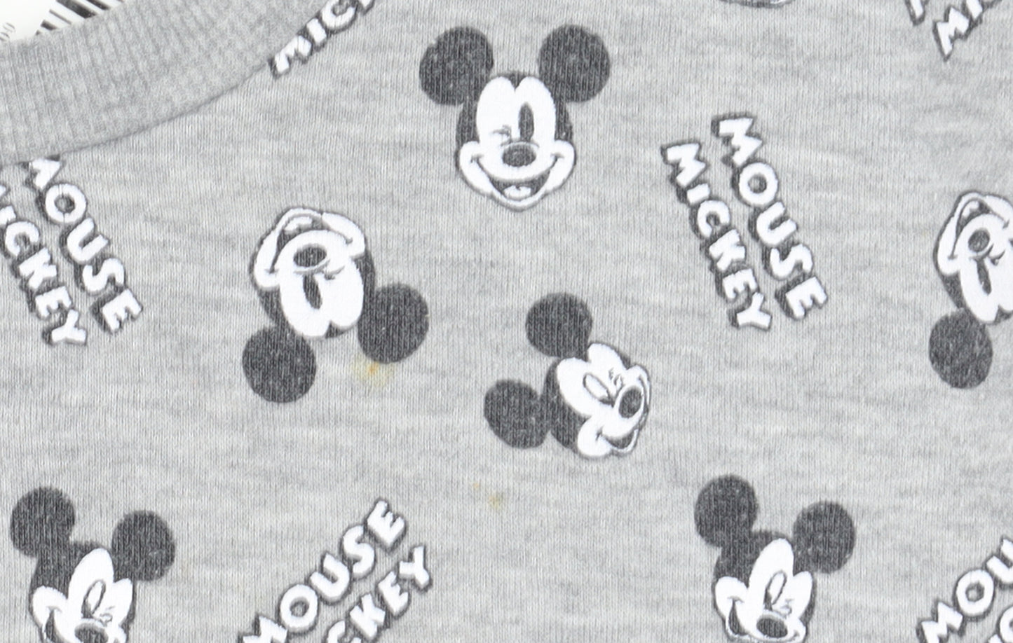 Disney Women’s Grey Mickey Mouse Graphic Pullover Sweatshirt M