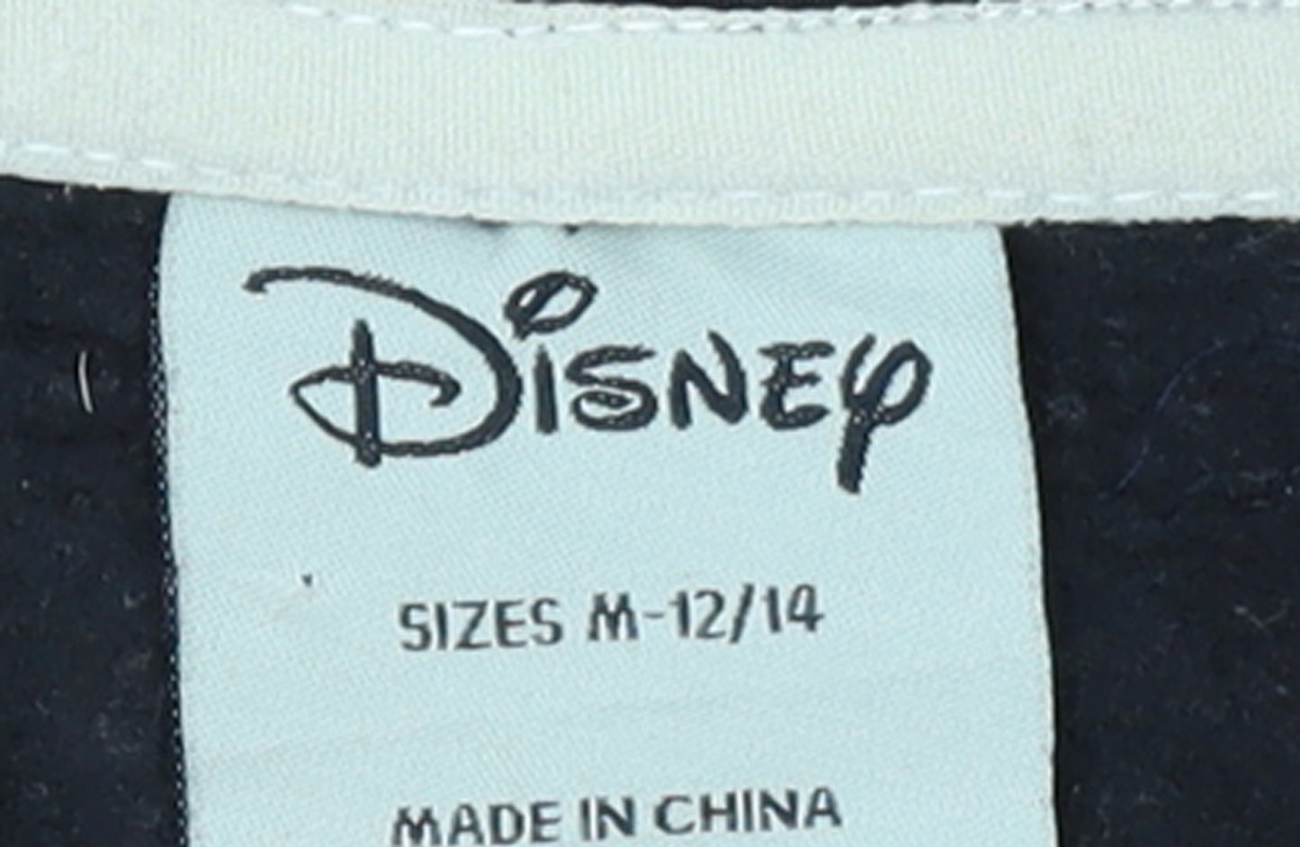Disney Minnie Mouse Black Full Zip Hoodie Womens M 12/14