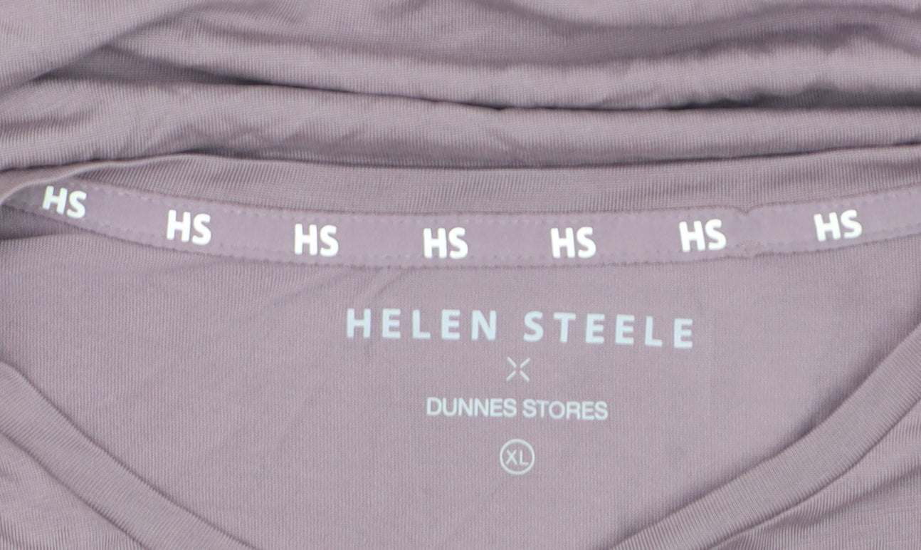 Helen Steele Women's Purple XL Modal Blend Active T-Shirt
