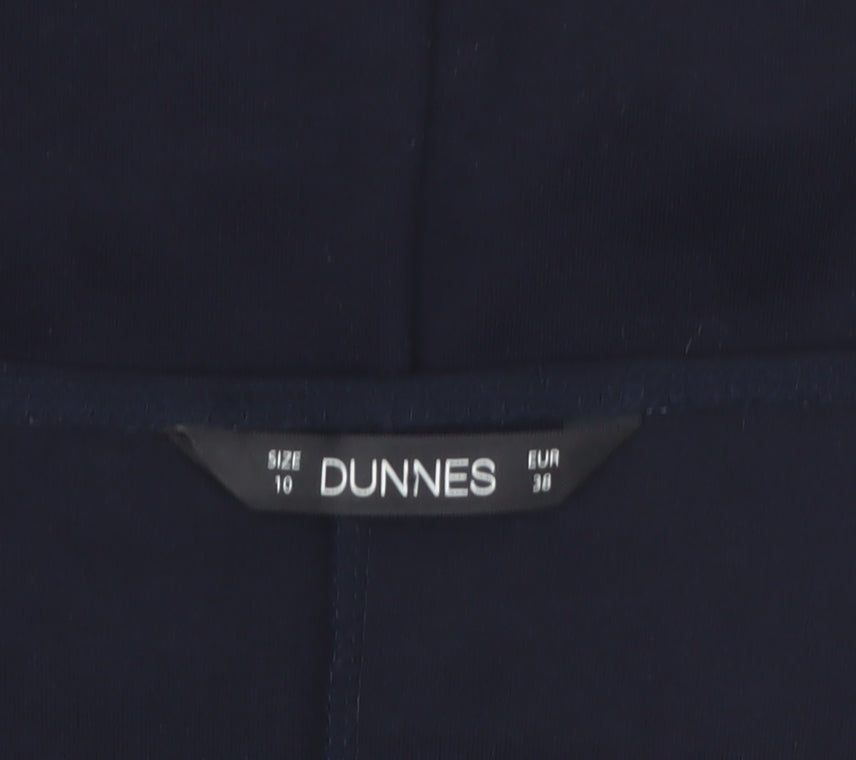 Dunnes Women Black Beaded Shift Dress Size 10 Long Sleeve